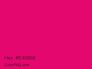 Hex #e4086e Color Image