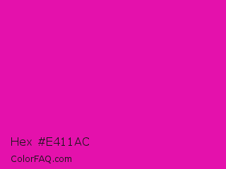 Hex #e411ac Color Image