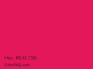 Hex #e4175b Color Image