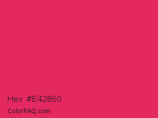 Hex #e42860 Color Image