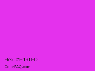 Hex #e431ed Color Image