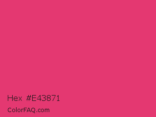 Hex #e43871 Color Image