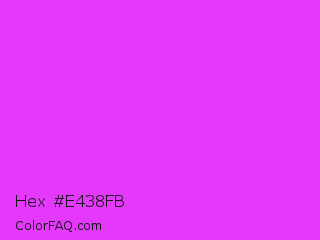 Hex #e438fb Color Image