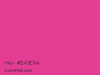 Hex #e43e94 Color Image