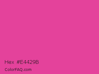 Hex #e4429b Color Image