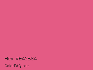 Hex #e45b84 Color Image