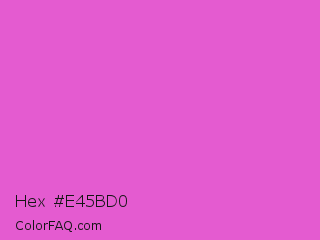 Hex #e45bd0 Color Image