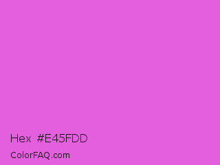 Hex #e45fdd Color Image