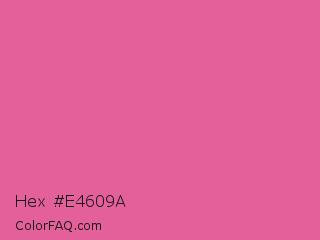 Hex #e4609a Color Image