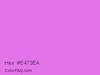 Hex #e473ea Color Image