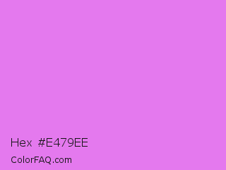 Hex #e479ee Color Image