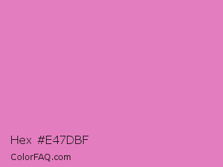 Hex #e47dbf Color Image