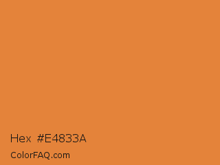 Hex #e4833a Color Image