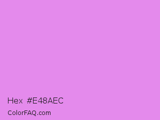 Hex #e48aec Color Image