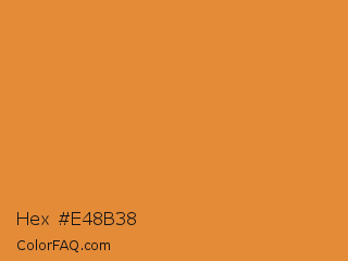Hex #e48b38 Color Image