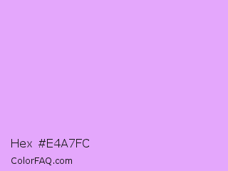 Hex #e4a7fc Color Image