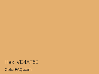 Hex #e4af6e Color Image