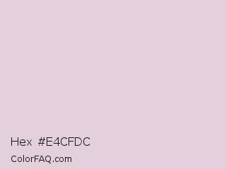 Hex #e4cfdc Color Image