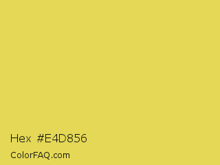 Hex #e4d856 Color Image