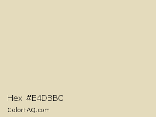 Hex #e4dbbc Color Image
