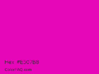 Hex #e507b8 Color Image