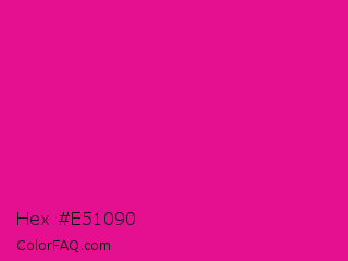 Hex #e51090 Color Image