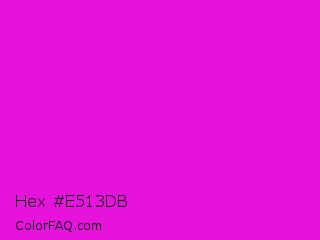 Hex #e513db Color Image