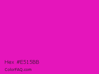 Hex #e515bb Color Image