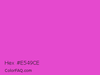 Hex #e549ce Color Image