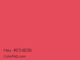 Hex #e54b5b Color Image
