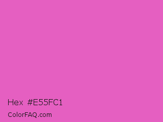 Hex #e55fc1 Color Image