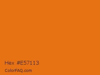 Hex #e57113 Color Image