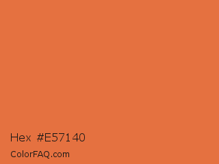 Hex #e57140 Color Image