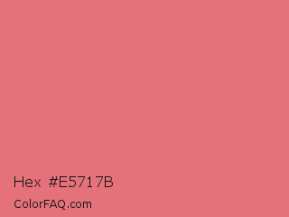 Hex #e5717b Color Image