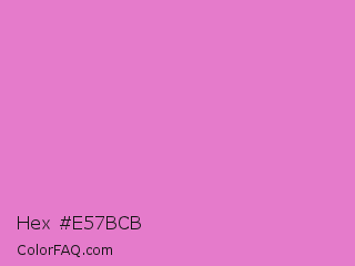 Hex #e57bcb Color Image
