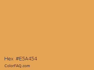 Hex #e5a454 Color Image