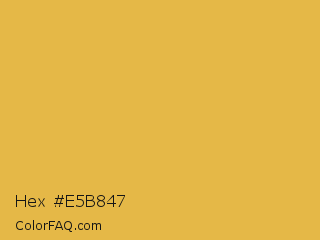 Hex #e5b847 Color Image