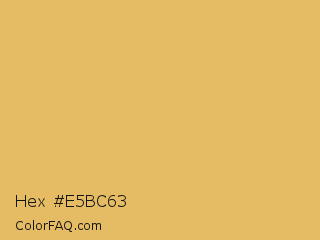 Hex #e5bc63 Color Image
