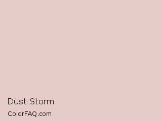 Hex #e5ccc9 Dust Storm Color Image
