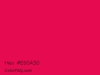 Hex #e60a50 Color Image