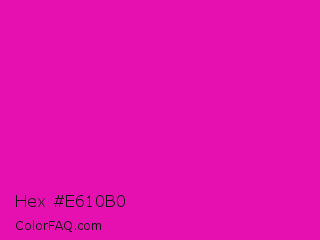 Hex #e610b0 Color Image