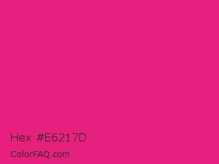 Hex #e6217d Color Image