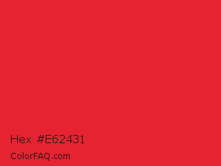 Hex #e62431 Color Image