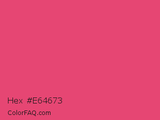 Hex #e64673 Color Image