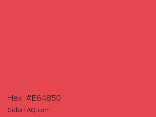 Hex #e64850 Color Image