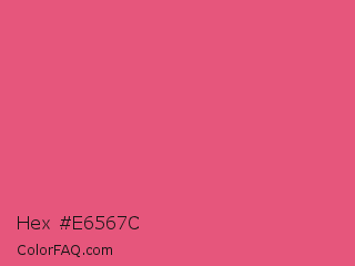 Hex #e6567c Color Image