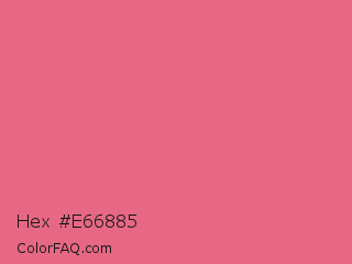 Hex #e66885 Color Image