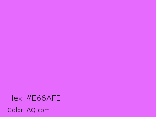 Hex #e66afe Color Image