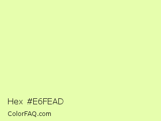 Hex #e6fead Color Image