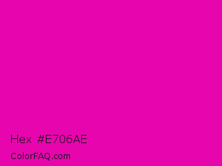 Hex #e706ae Color Image
